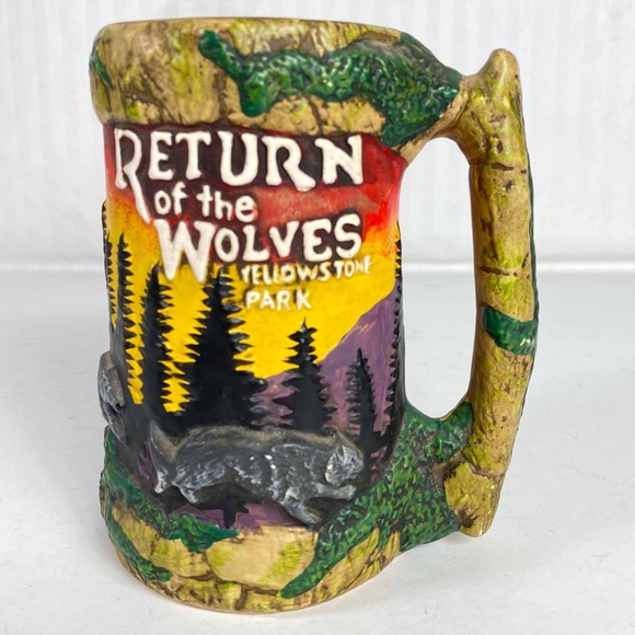 Karol Western Los Angeles Other - 3D Wolves Stein Mug Yellowstone Park Karol Western